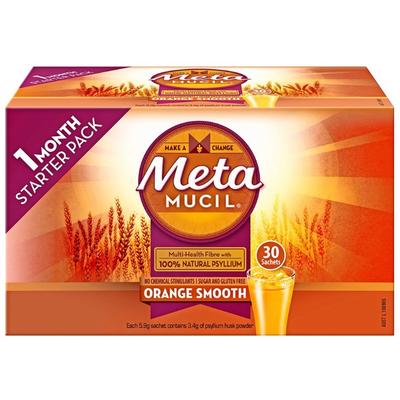 Metamucil 吸油纖維素膳食纖維粉 香橙味 30包 獨立包裝 (無糖零脂肪)