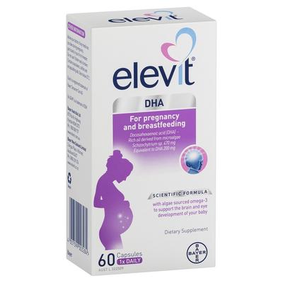 Elevit 愛樂維 藻油DHA 軟膠囊 （適用於用於孕期和哺乳期）60粒