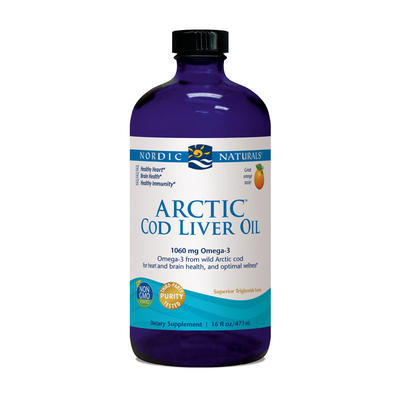 Nordic NatUrals Arctic Cod Liver Oil Orange Flavour 473ml
