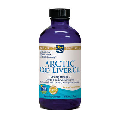 Nordic NatUrals Arctic Cod Liver Oil Plain Unflavoured 237ml