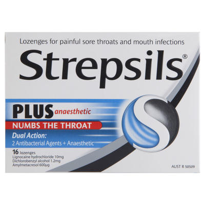 Strepsils 使立消 抑菌潤喉糖 16粒