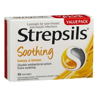 Strepsils 使立消 潤喉含片 蜂蜜檸檬味 36片