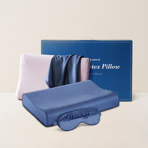 睡覺中做SPA 泰國玻尿酸天然乳膠枕禮盒