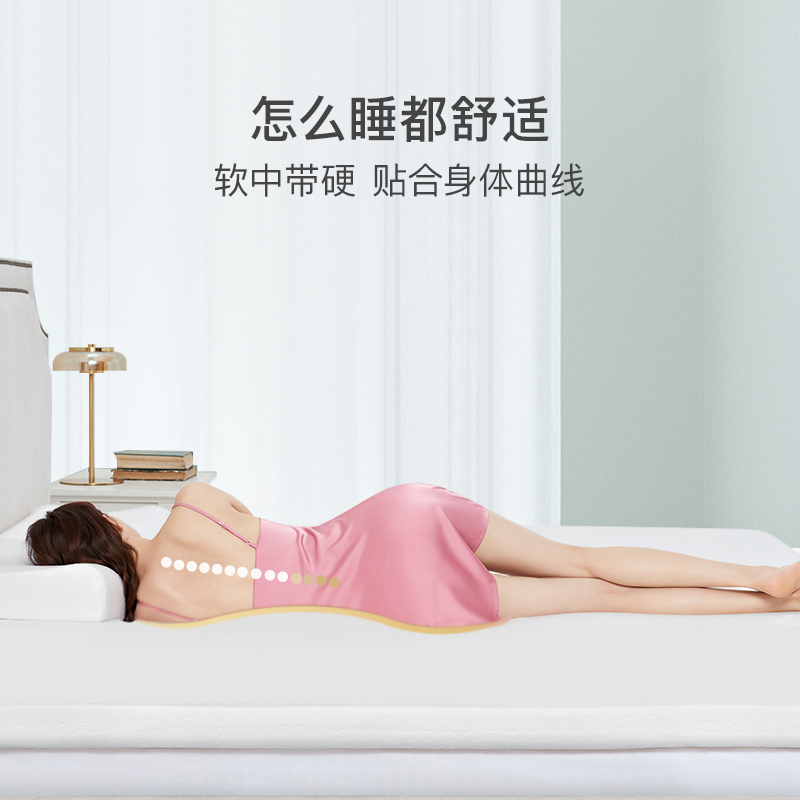 怎麼睡都舒適 泰國93%天然乳膠床墊5cm