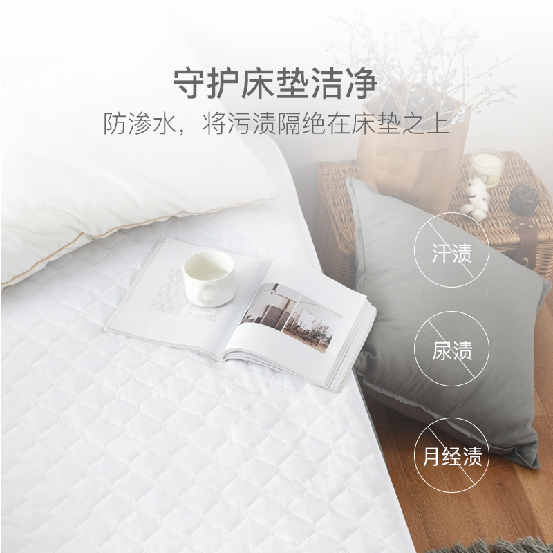 床墊清潔不再難，高分子抗菌防蟎床墊保護墊