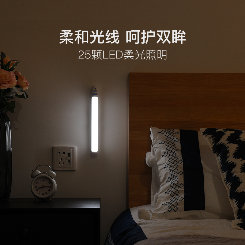 LED光控體感旋轉式櫃燈智能小夜燈