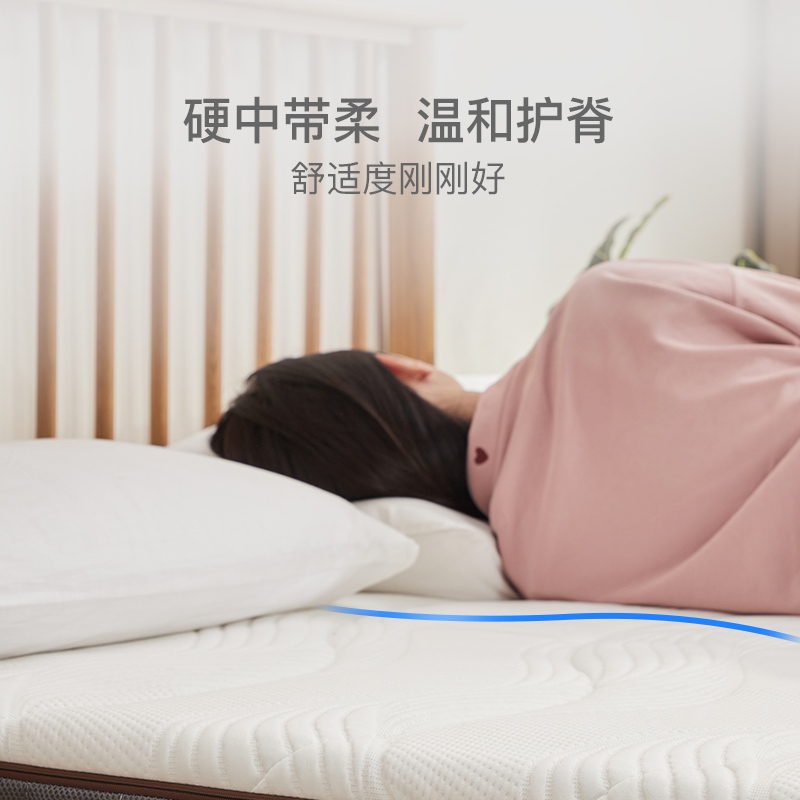 抗菌防蟎可拆洗 護脊黃麻硬質薄床墊 舒睡款