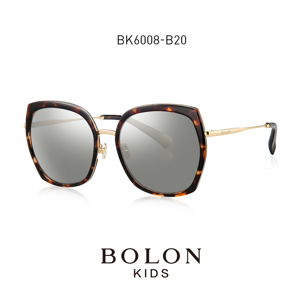 BOLON暴龍兒童太陽鏡女童時尚墨鏡圓形舒適眼鏡親子款BK6008