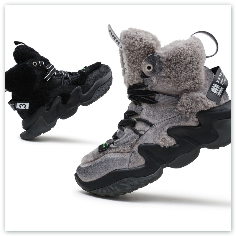 高端系列-毛毛加絨登山女式雪地靴