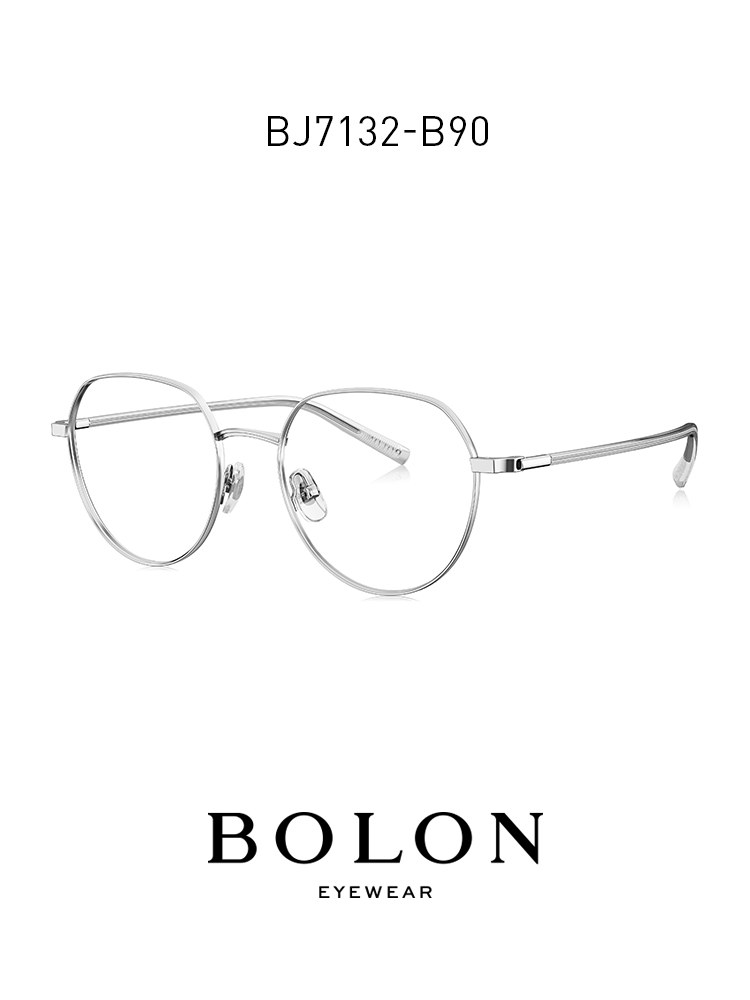 BOLON暴龍近視眼鏡金屬光學鏡圓框眼鏡架男女潮流鏡框BJ7132