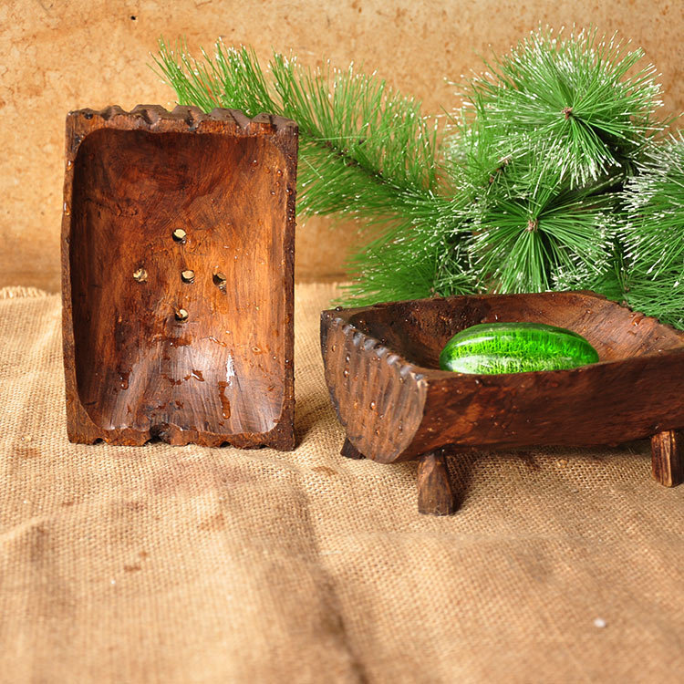 泰國進口肥皂盒工藝品木質香皂盒