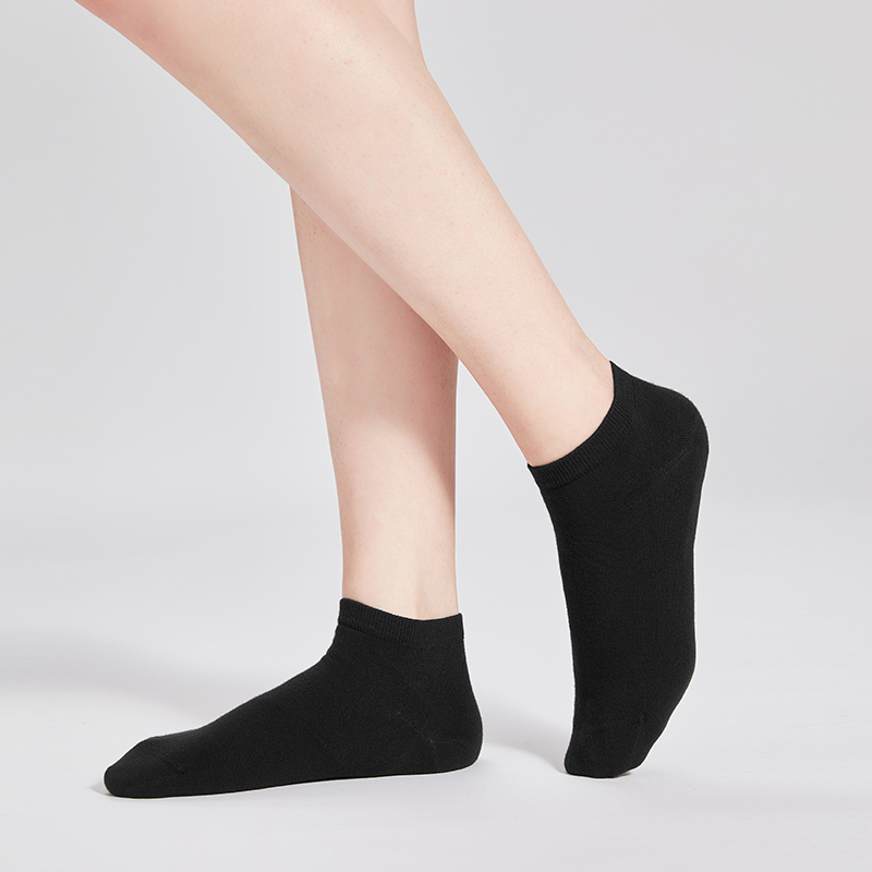 【2雙裝】 親膚透爽腳感舒適，女式基礎船襪