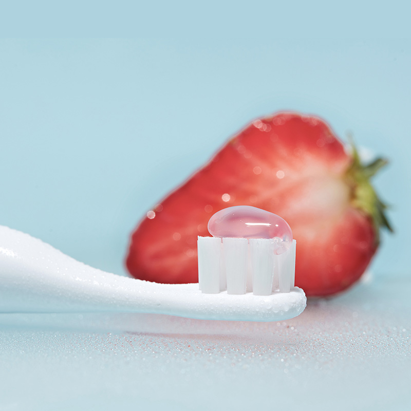 低氟防蛀，添加益生菌的兒童草莓牙膏 3支