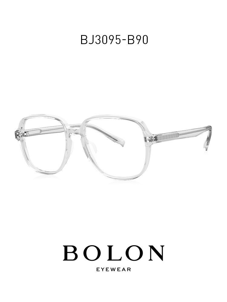 BOLON暴龍近視眼鏡潮流光學架大框瘦臉眼鏡框配防藍光鏡片BJ3095