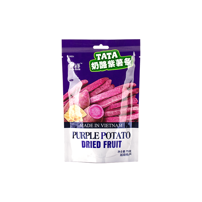 天然甘甜酥脆可口 越南奶酪紫薯幹 75g
