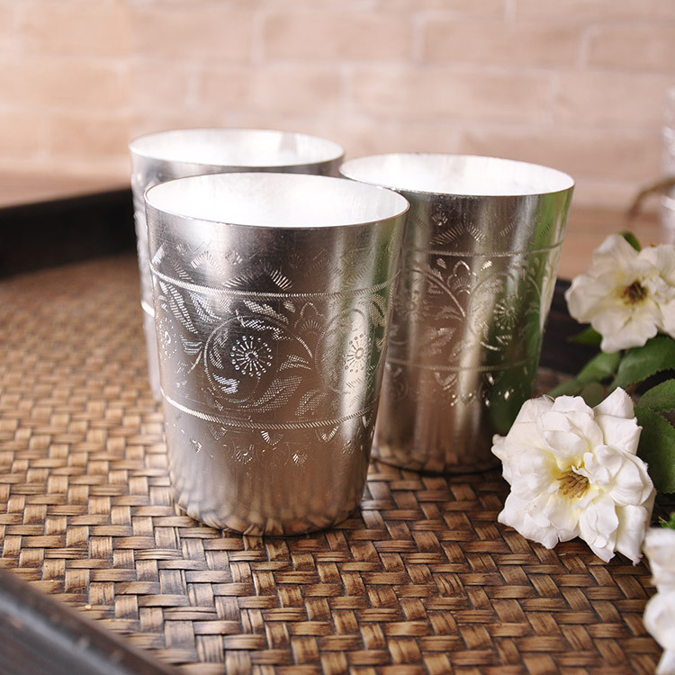 泰國工藝品家居用品酒杯 泰銀創意餐飲杯茶杯