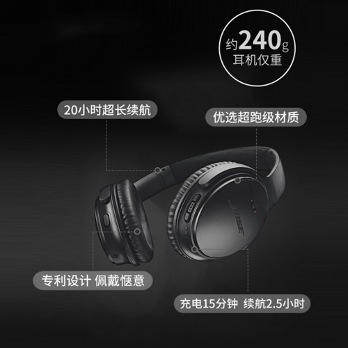 【大牌補貼】Bose QC 35Ⅱ舒適無線消噪耳機
