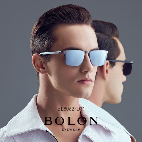 BOLON暴龍新款方形款簡約太陽鏡男士偏光墨鏡開車眼鏡BL8062