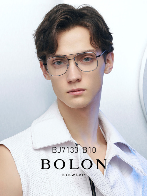 BOLON暴龍近視眼鏡雙樑大框光學鏡金屬眼鏡框眼鏡架男女BJ7133