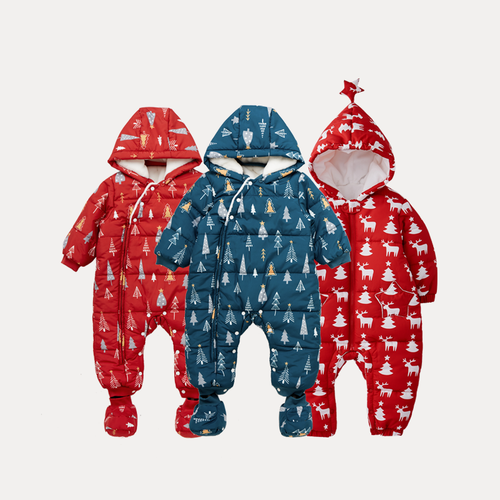 聖誕節戰服，嬰童外穿夾棉外出服1-2歲