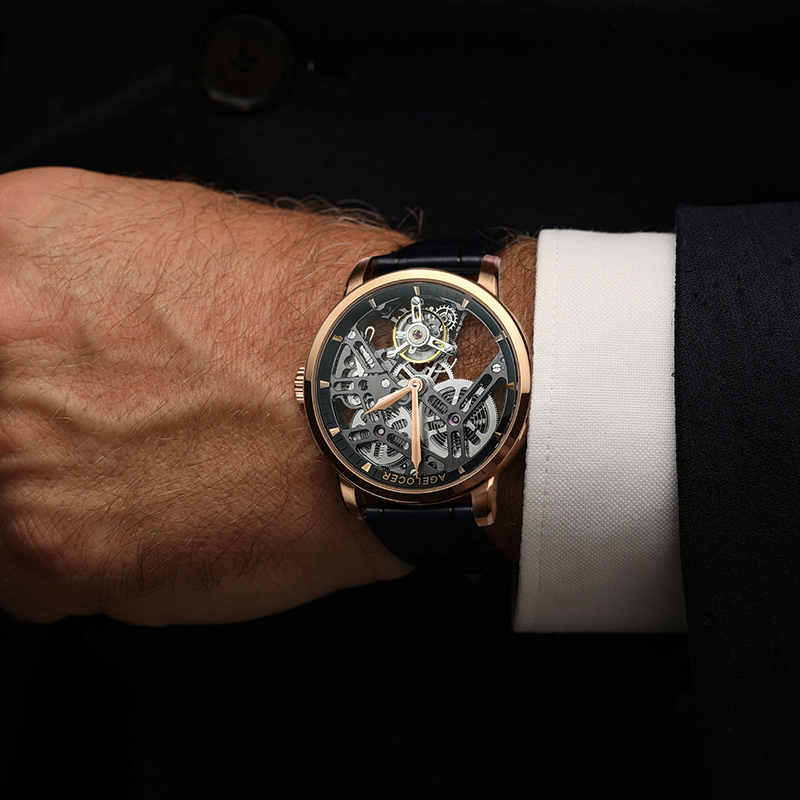 瑞士手錶男士陀飛輪鏤空機械錶