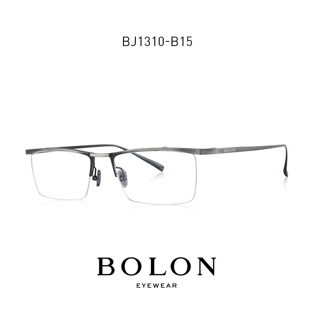 BOLON暴龍新款鈦金屬方形光學鏡男經典商務近視眼鏡框架BJ1310