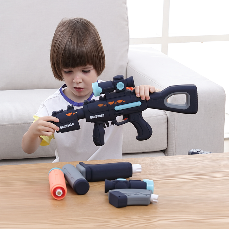 【3-9岁】200+磁拼造型，百变磁力拼装枪