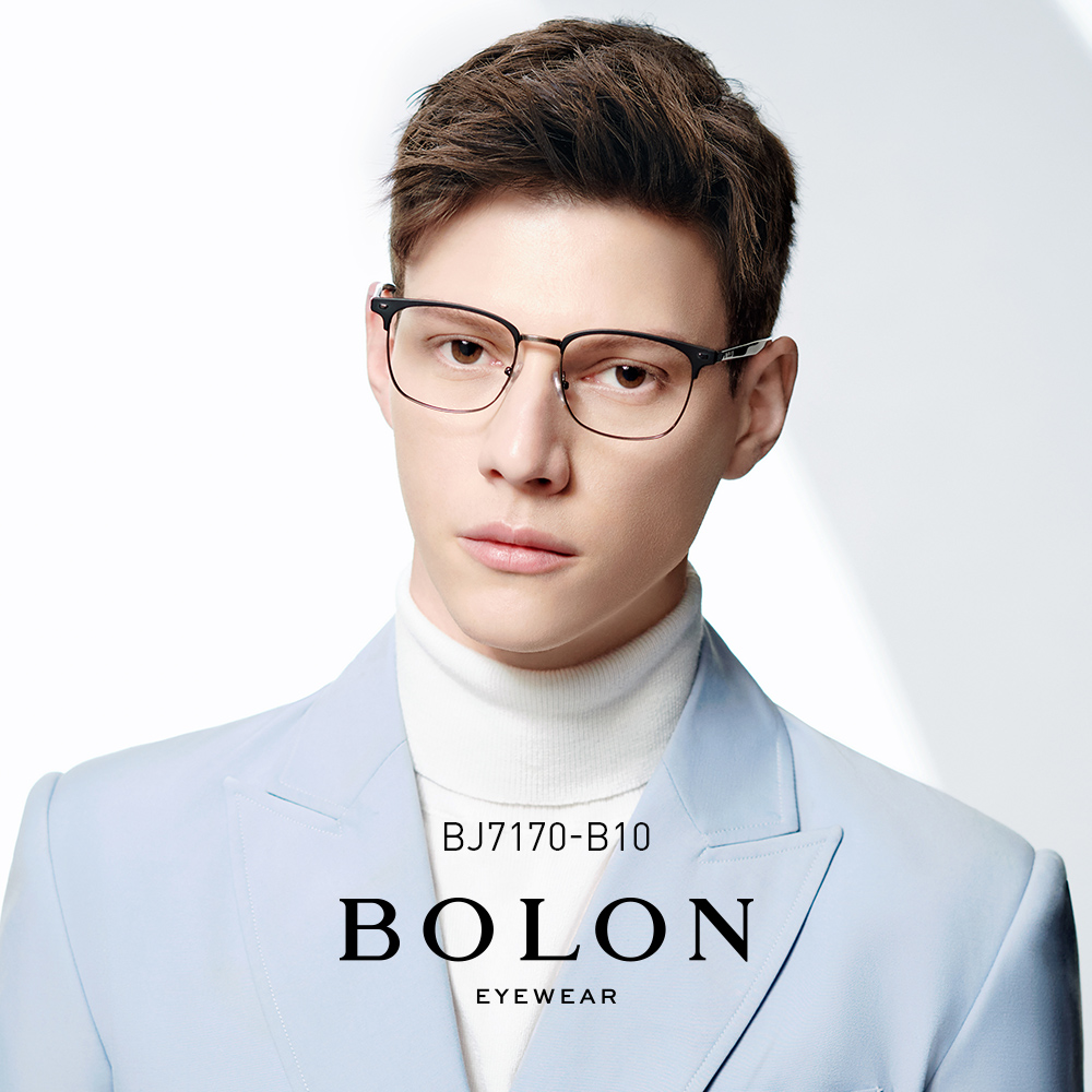 BOLON暴龍近視眼鏡眉框眼鏡架板材合金鏡架商務眼鏡框男BJ7170