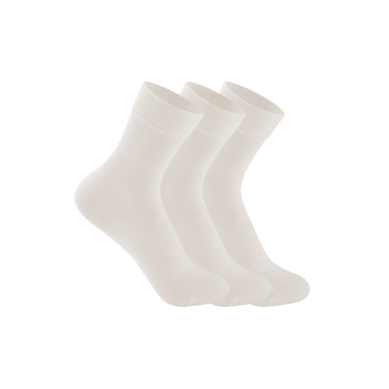 【3雙裝】女式純棉中筒襪