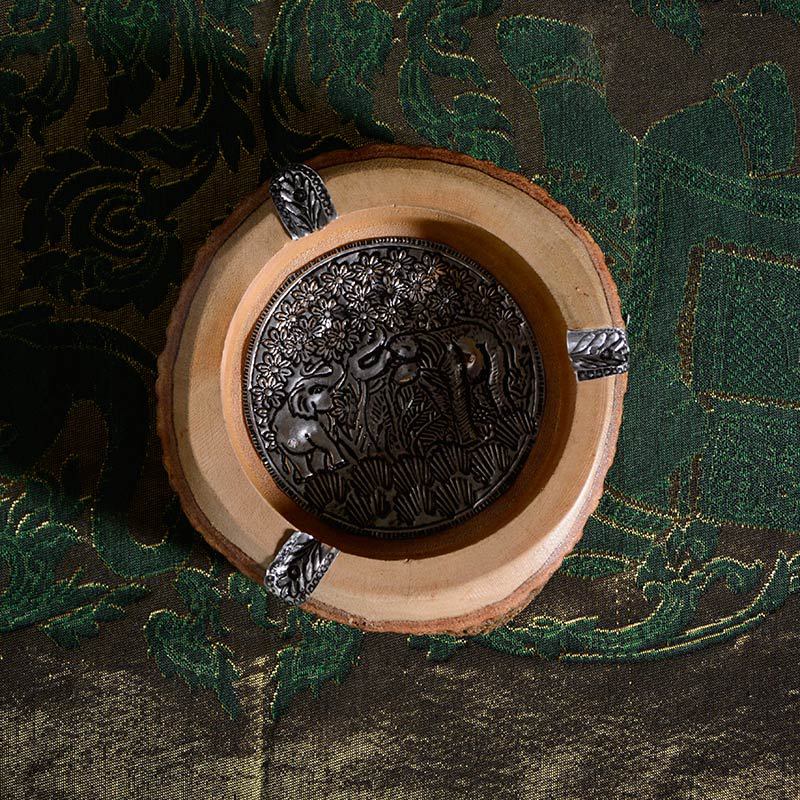 東南亞手工煙灰缸木質創意家居