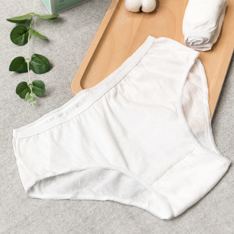 全棉0熒光劑，孕產婦一次性免洗內褲 10條裝