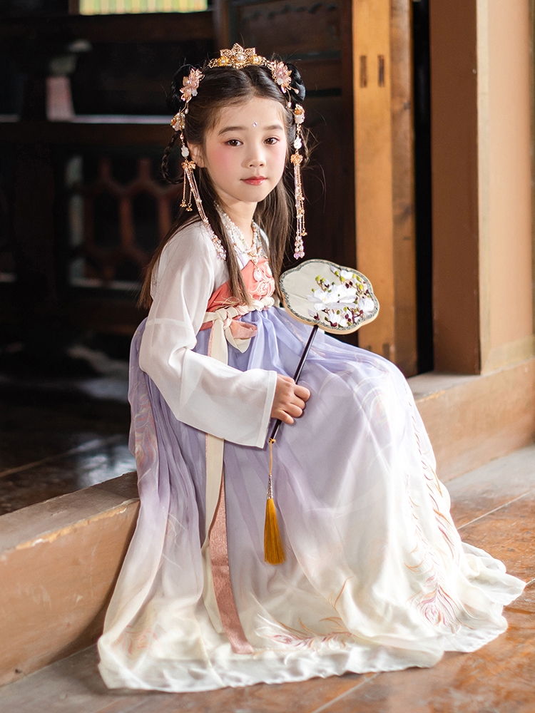 漢服女童裝齊胸襦裙中國風兒童漢服連衣裙
