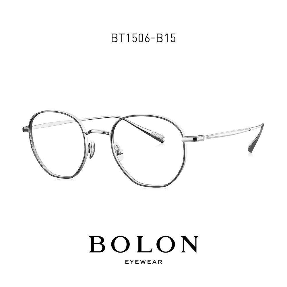 BOLON暴龍近視眼光學架β鈦材質眼鏡框時尚圓框眼鏡架男女BT1506