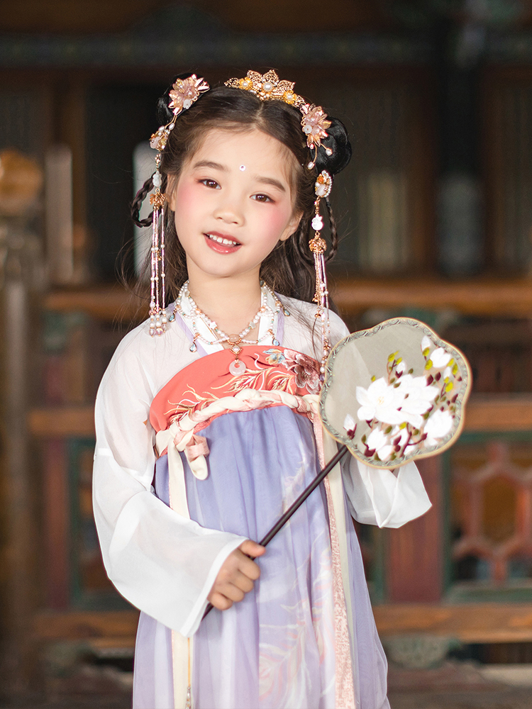 漢服女童裝齊胸襦裙中國風兒童漢服連衣裙