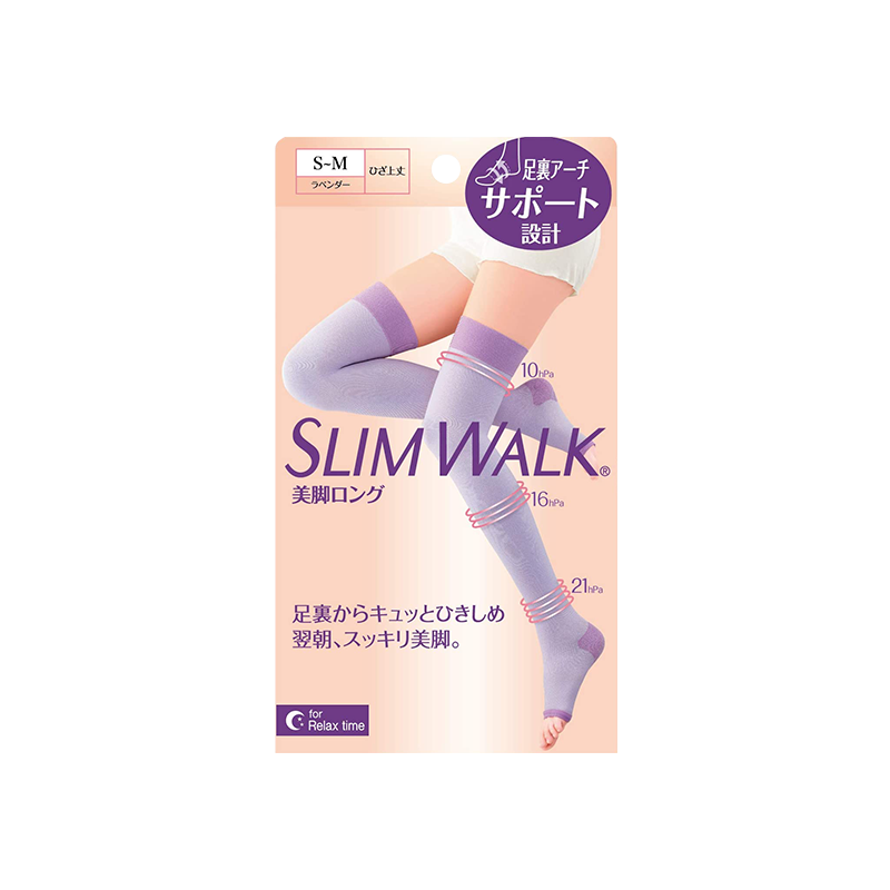 睡覺中呵護美腿 日本SLIMWALK去水腫壓力襪