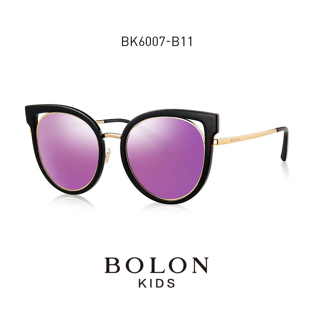 BOLON暴龍兒童太陽鏡女童時尚貓眼墨鏡舒適時尚眼鏡BK6007