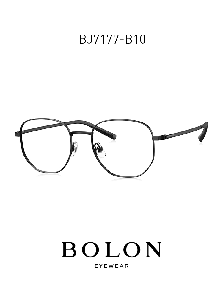 BOLON暴龍眼鏡2021新品男女款光學鏡金屬復古近視眼鏡架BJ7177