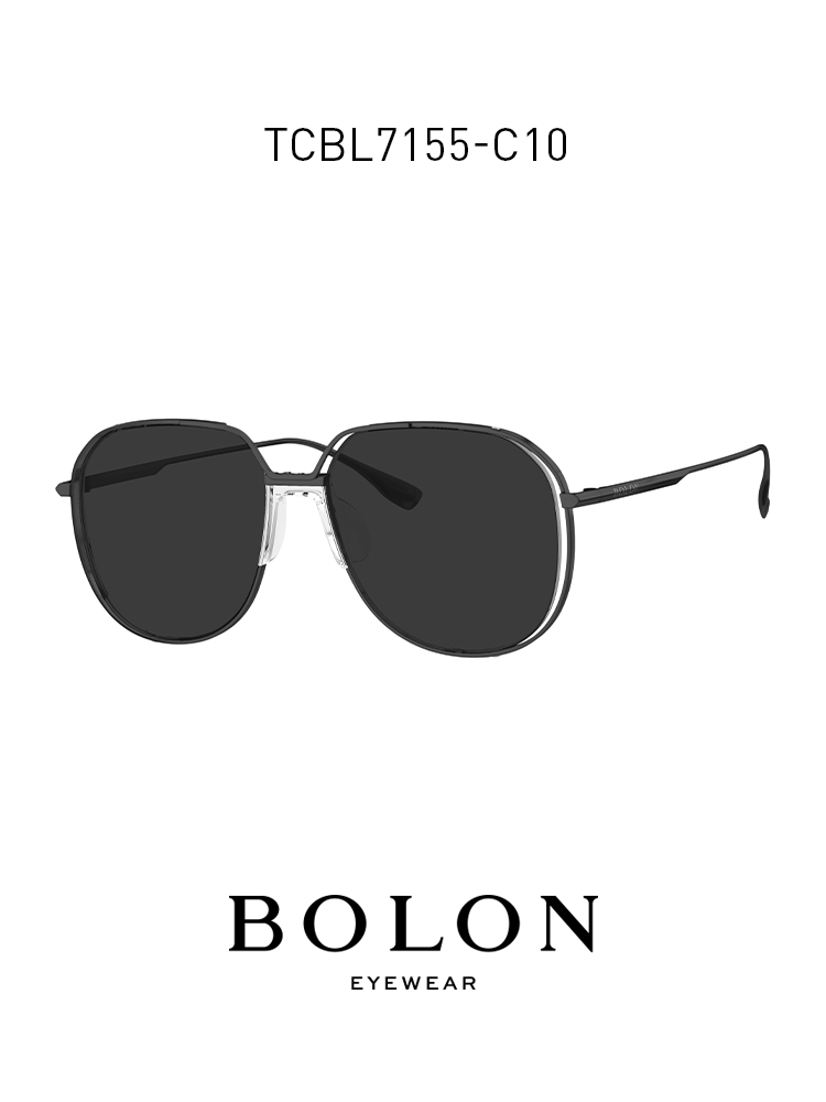 BOLON暴龍2021新品近視太陽眼鏡飛行員男士偏光潮流墨鏡TCBL7155