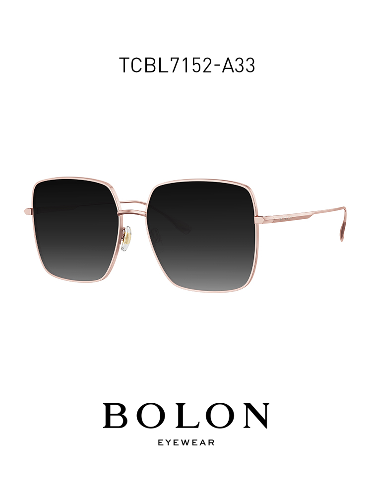BOLON暴龍2021新品近視太陽眼鏡金屬偏光大框墨鏡男女TCBL7152