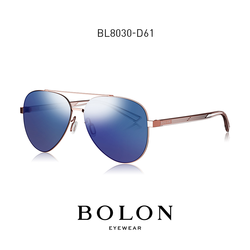 BOLON暴龍新款偏光蛤蟆鏡男士飛行員框太陽鏡個性墨鏡眼鏡BL8030