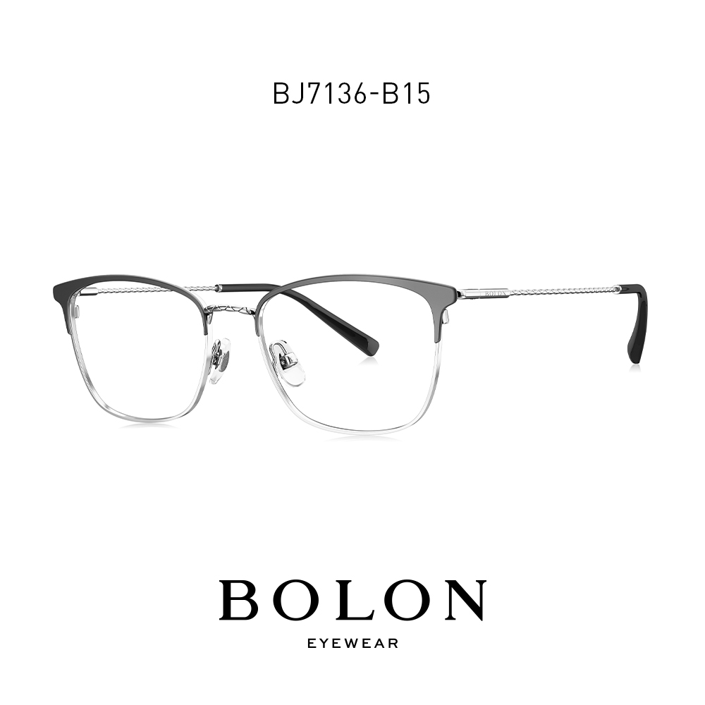 BOLON暴龍近視眼鏡復古貓眼鏡框金屬眼鏡架光學鏡女BJ7136