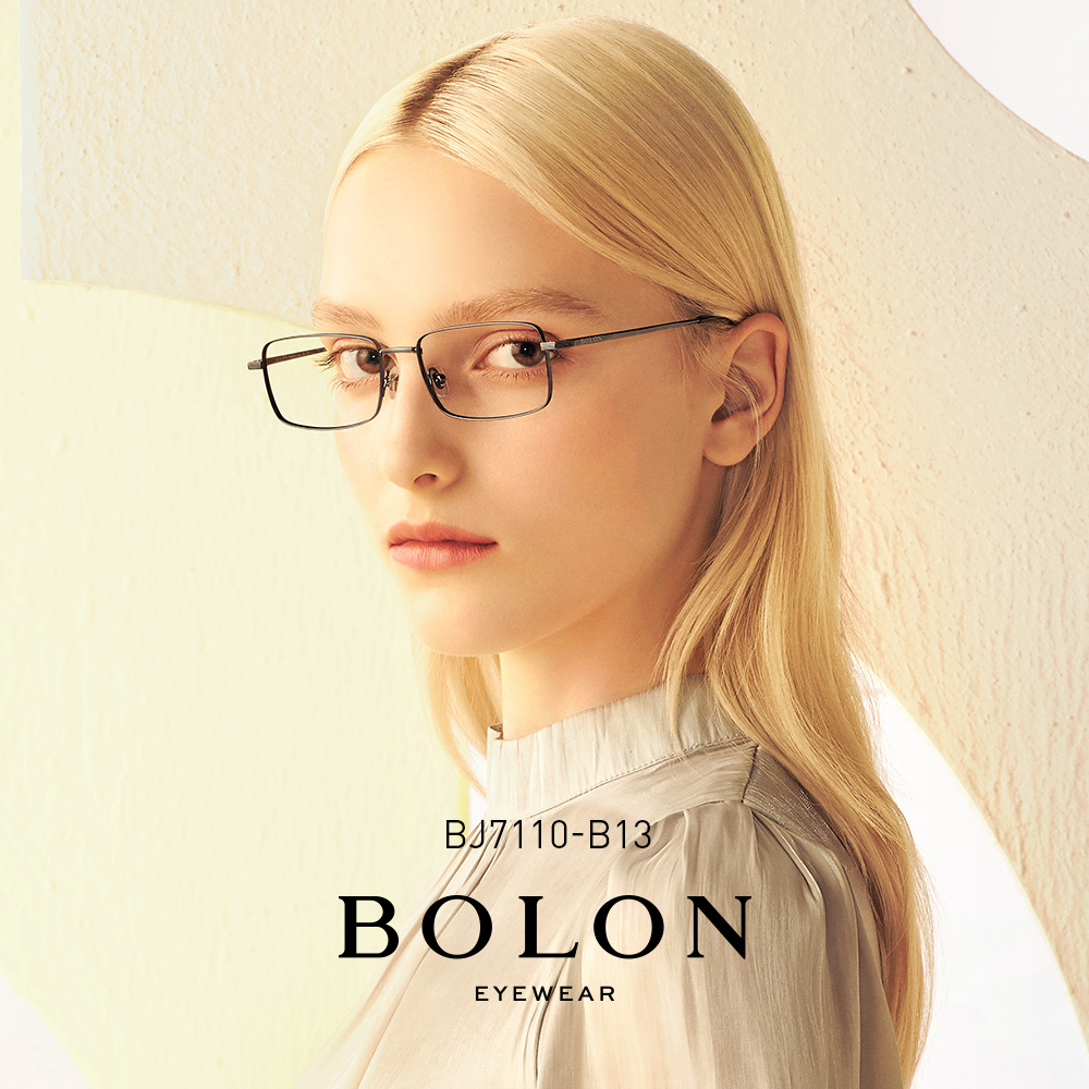 BOLON暴龍復古光學鏡男女款金屬近視鏡個性方框時尚眼鏡架BJ7110