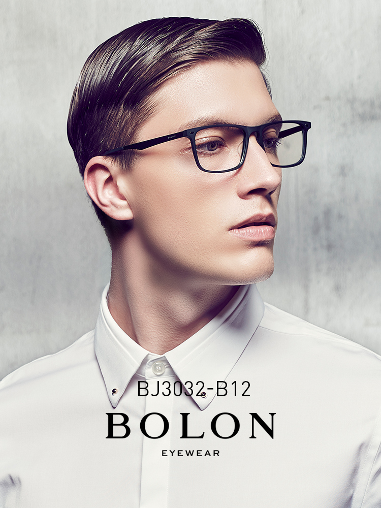 BOLON暴龍光學鏡防藍光板材商務近視眼鏡框架男王俊凱同款BJ3032