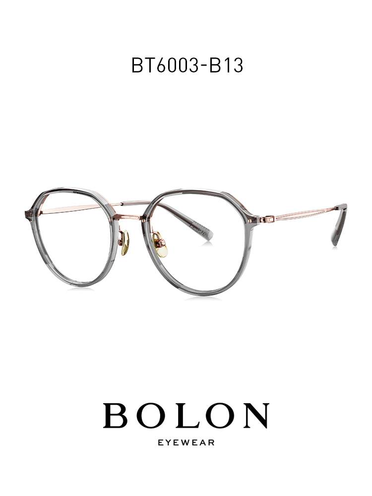 BOLON暴龍近視眼鏡時尚圓框眼鏡架β鈦材質眼鏡框男女款BT6003