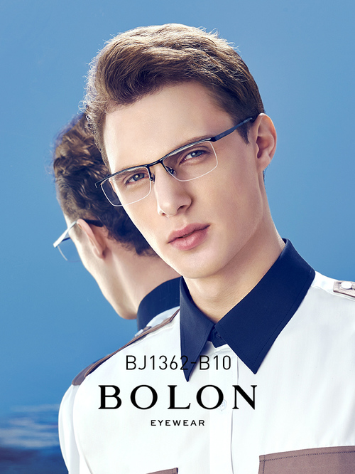 BOLON暴龍新款光學鏡框方形鈦金屬框眼鏡商務近視鏡BJ1362