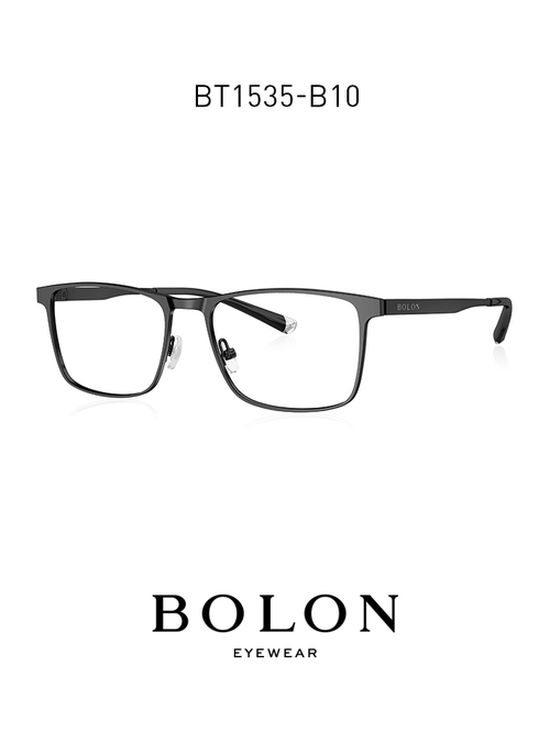 BOLON暴龍眼鏡2021新品近視鏡鈦金屬鏡框方形光學鏡架男BT1535