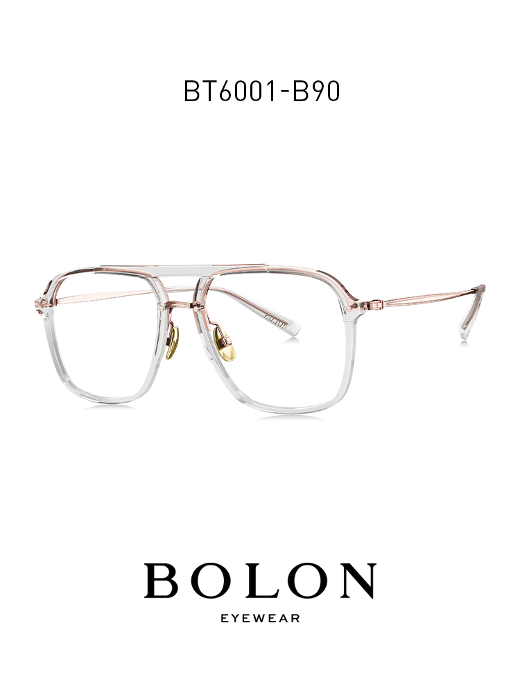 BOLON暴龍近視眼鏡雙樑大框眼鏡架β鈦材質眼鏡框鏡架男女BT6001