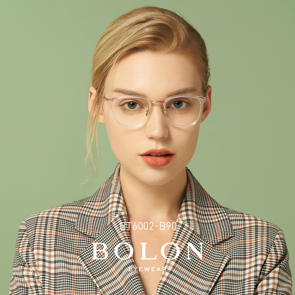 BOLON暴龍近視眼鏡β鈦材質眼鏡架可配防藍光眼鏡框男女BT6002