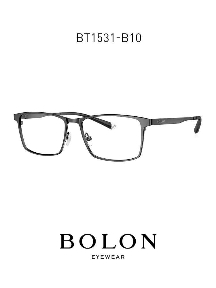 BOLON暴龍眼鏡2021新品近視鏡鈦金屬光學鏡框方形鏡架男BT1531