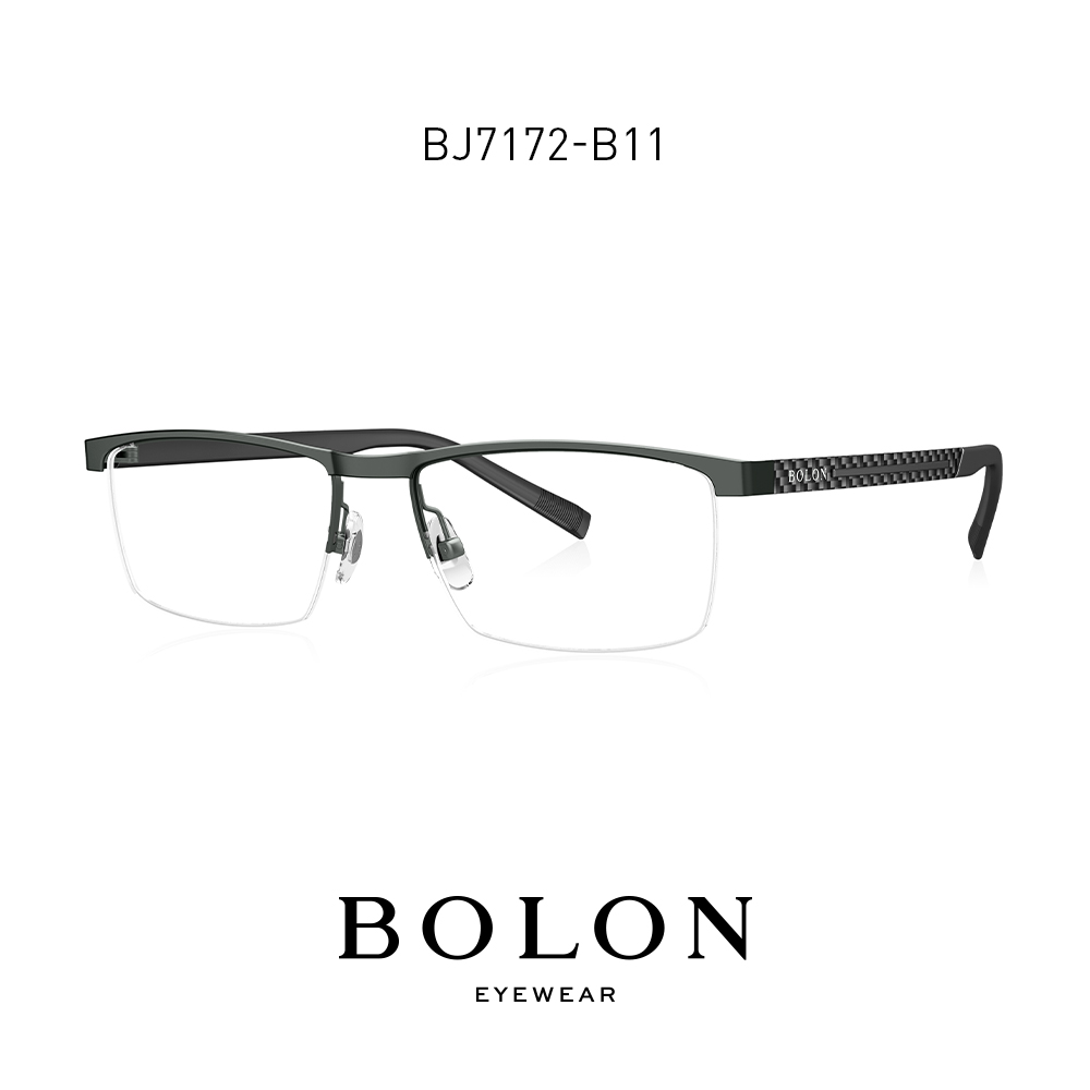 BOLON暴龍近視眼鏡2021新品光學鏡 男款商務半框近視眼鏡架BJ7172